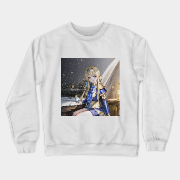 alice in snow Crewneck Sweatshirt by WabiSabi Wonders